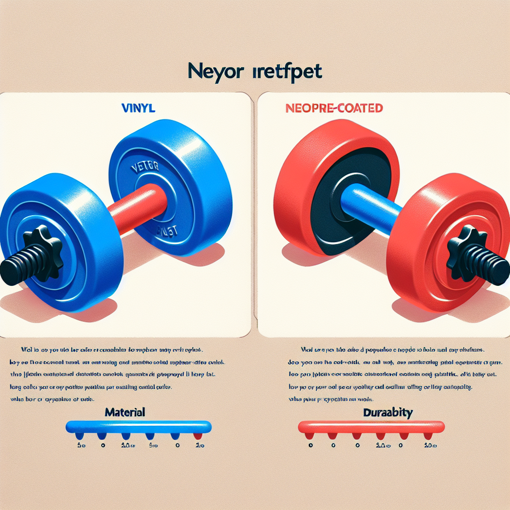Какие гантели лучше: виниловые или неопреновые?